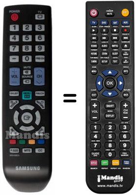 Comandos à distância equivalente BN59-00857A
