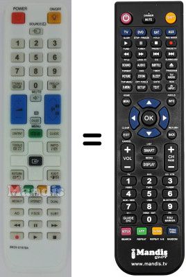 Comandos &agrave; dist&acirc;ncia equivalente BN59-01078A