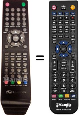 Comandos à distância equivalente SCHNEIDER ELIA2410 Comandos à distância equivalente SCHNEIDER ELIA2410