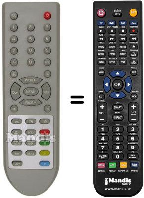 Comandos à distância equivalente REMCON972