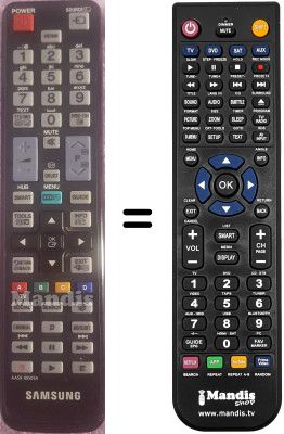 Comandos à distância equivalente AA59-00509A