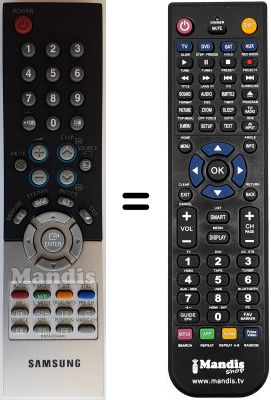Comandos à distância equivalente BN59-00434C