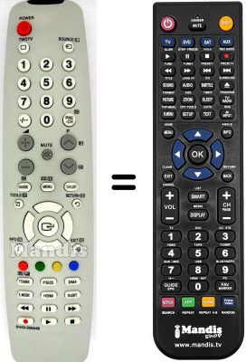 Comandos &agrave; dist&acirc;ncia equivalente Samsung LE32A455C1D / /XKS