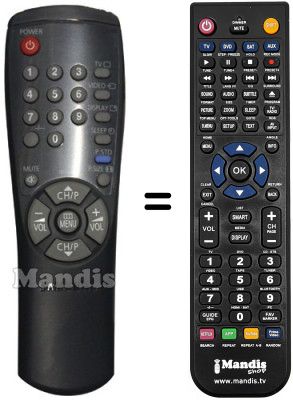 Comandos à distância equivalente Samsung AA59-00104D