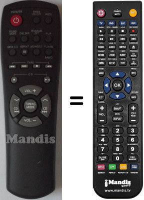 Comandos à distância equivalente Samsung AH59-00004B