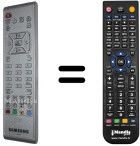 Comandos &agrave; dist&acirc;ncia equivalente Samsung LW17N13WX