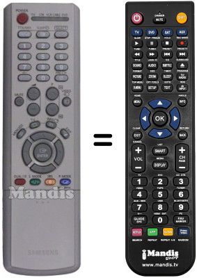 Comandos à distância equivalente Samsung BN59-00412A