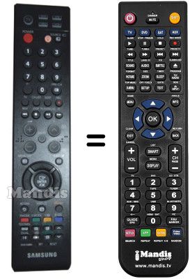 Comandos à distância equivalente Samsung BN59-00602A