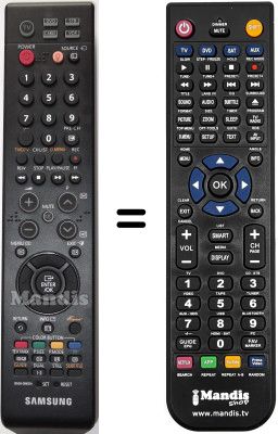 Comandos à distância equivalente Samsung LE46N87BDX/XEH