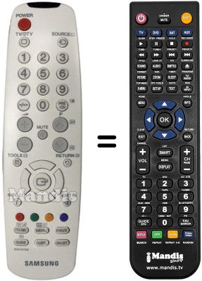Comandos à distância equivalente Samsung BN59-00705B