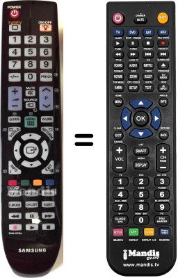 Comandos à distância equivalente Samsung RMT-451