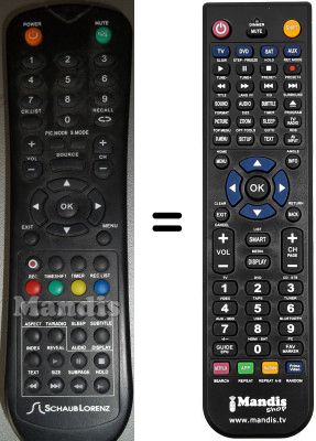 Comandos à distância equivalente Schaub Lorenz LD195-D13HB