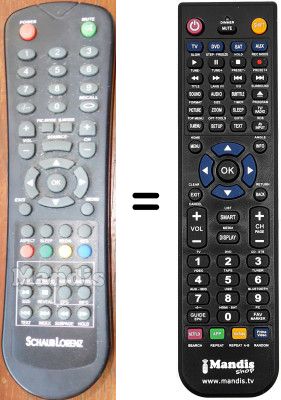 Comandos à distância equivalente Schaub Lorenz LT154-130DBU