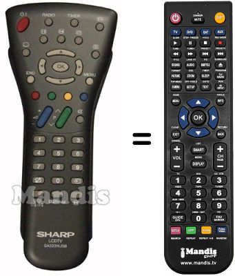 Comandos à distância equivalente GA323WJSB