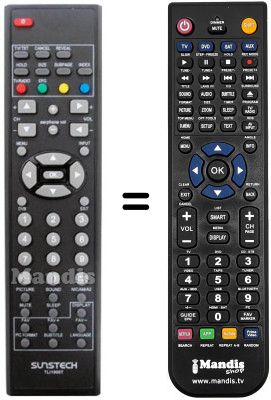 Comandos à distância equivalente REMCON1084