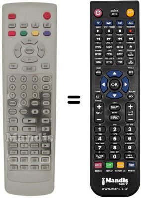 Comandos à distância equivalente REMCON237