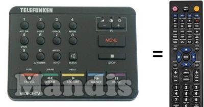 Comandos à distância equivalente RC1193S