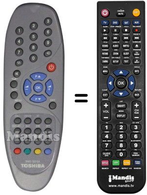 Comandos à distância equivalente Hifivox CT-893