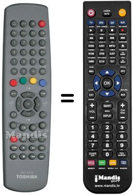 Comandos à distância equivalente Toshiba TW50146