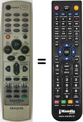Comandos à distância equivalente RC-AVR05