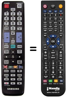 Comandos à distância equivalente Samsung UE32D6510