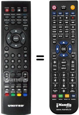 Comandos à distância equivalente LTW19X95 (V. 2016)