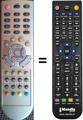 Comandos &agrave; dist&acirc;ncia equivalente Kenstar VDC1503LBD