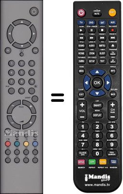 Comandos à distância equivalente Universum FT LCD 8145