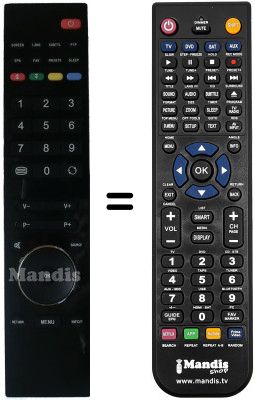 Comandos à distância equivalente Schaub Lorenz 32LT31