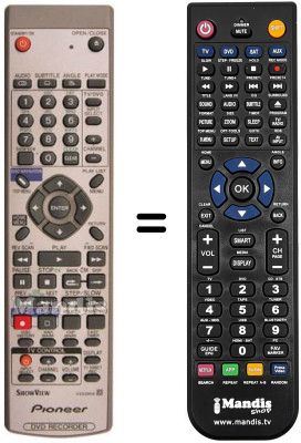 Comandos à distância equivalente REMCON1168