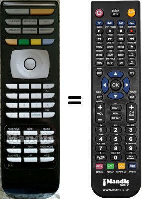 Comandos à distância equivalente VOXSON 84N