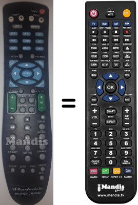 Comandos &agrave; dist&acirc;ncia equivalente Wharfedale WH-AV4337 USB