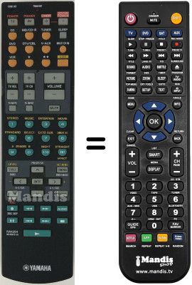 Comandos à distância equivalente Yamaha RAV254