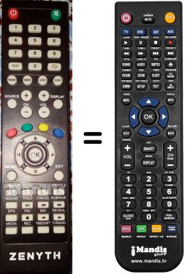 Comandos &agrave; dist&acirc;ncia equivalente ZYS40FHD-1