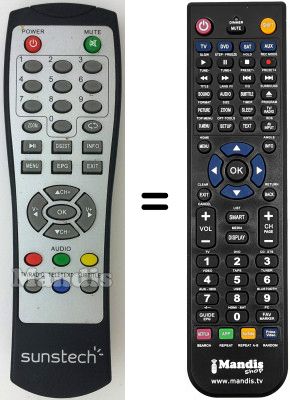Comandos à distância equivalente Sunstech DTB-P460