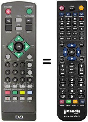 Comandos à distância equivalente REMCON1006