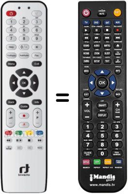 Comandos à distância equivalente Inverto IDL6651N