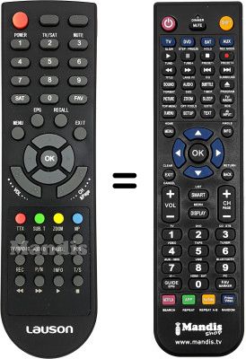 Comandos à distância equivalente Fonestar RDT850 HD