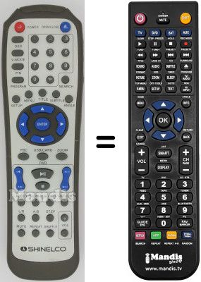 Comandos à distância equivalente Amstrad DX4015