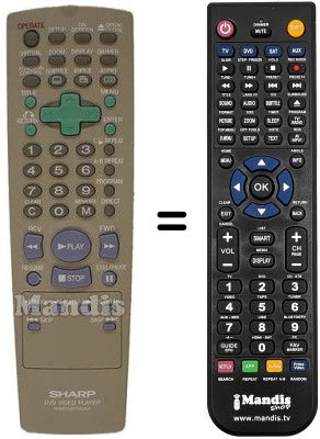 Comandos à distância equivalente Sharp RRMCG1270AJSA