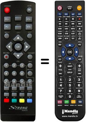 Comandos à distância equivalente Strong SRT5203