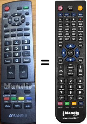Comandos à distância equivalente Sansui 20 LCD 47HWB