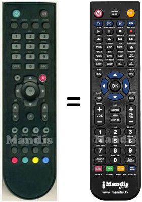 Comandos à distância equivalente HVS53309