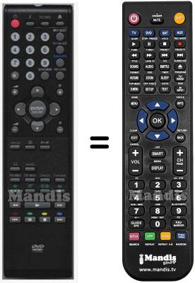 Comandos à distância equivalente Ferguson HVS57662