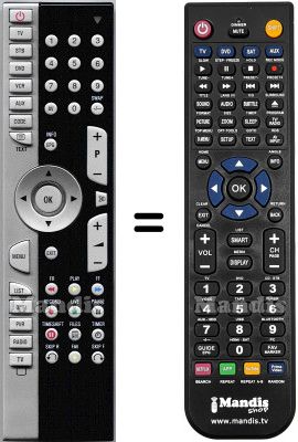 Comandos &agrave; dist&acirc;ncia equivalente Medion HVS53067