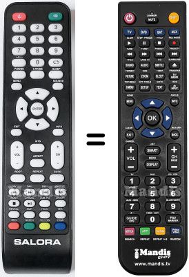 Comandos à distância equivalente Salora HVS57439