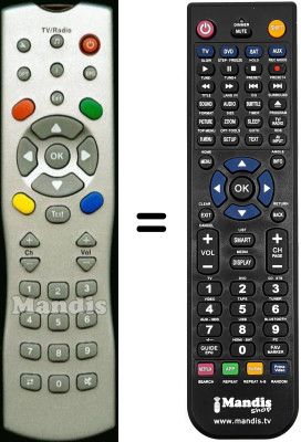 Comandos à distância equivalente Brain Wave SEC15452W