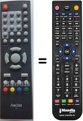 Comandos à distância equivalente Fonestar WHV15708W