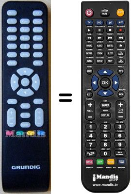 Comandos &agrave; dist&acirc;ncia equivalente Grundig SEC14055W