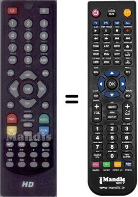 Comandos à distância equivalente WHV12488W